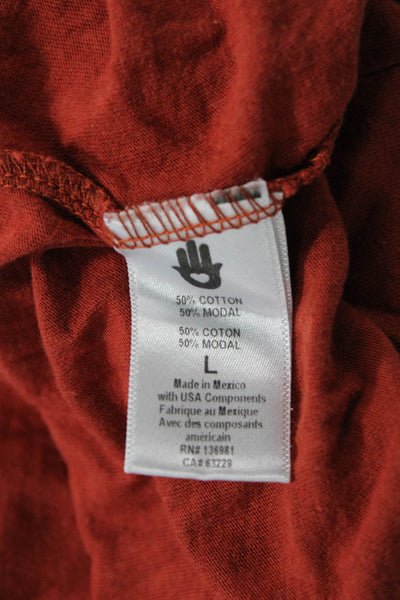 Spiritual Gangster Women Red Love Graphic Basic Tank Cotton Modal Crew Size L
