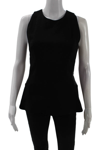 Victoria Beckham Women Basic Sleeveless Black Tank Petites Size 2
