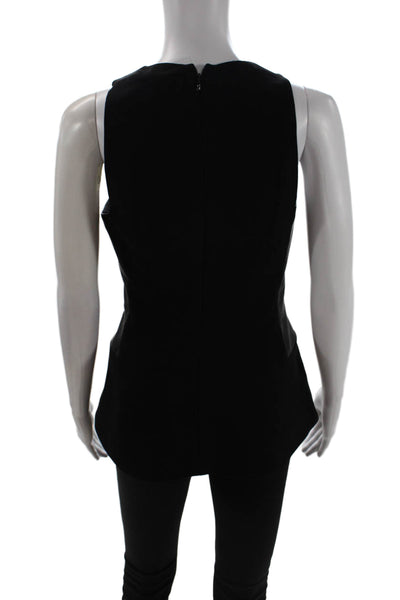 Victoria Beckham Women Basic Sleeveless Black Tank Petites Size 2