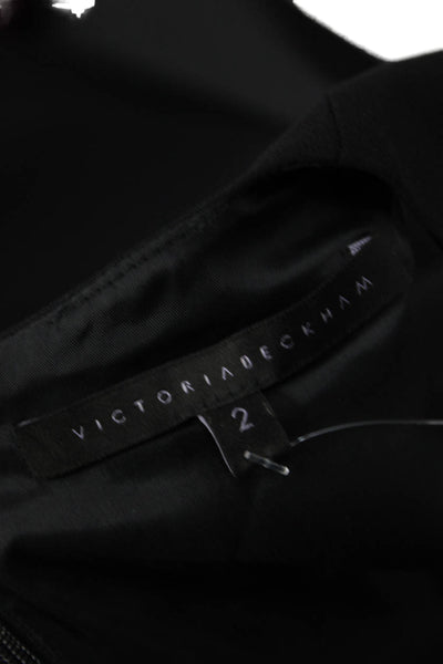 Victoria Beckham Women Basic Sleeveless Black Tank Petites Size 2