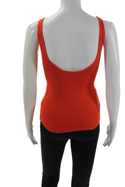 MNG Women Basic Camisole V-Neck Orange Size M