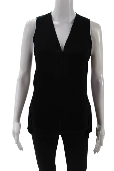 Rag & Bone Women Black V-Neck Tank Sleeveless Size S