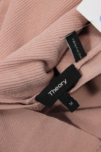 Theory Women Pink V-Neck Sleeveless Camisole Size M