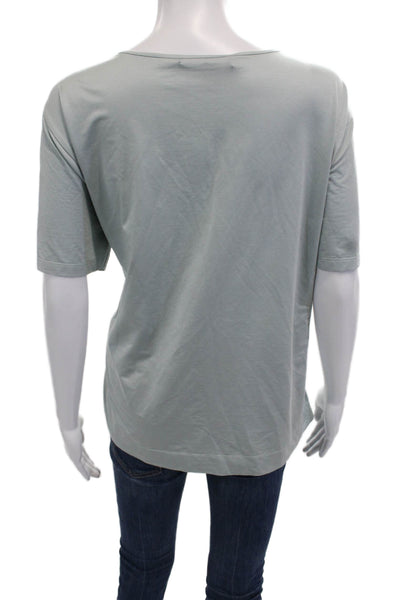 Linda Allard Ellen Tracy Women Basic Gray Short Sleeve T-Shirt Size 3X