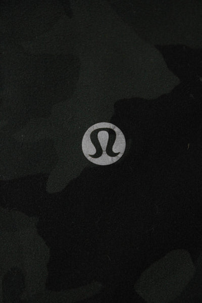 Lululemon Women Cropped Capri Camouflage Black Leggings Size 6