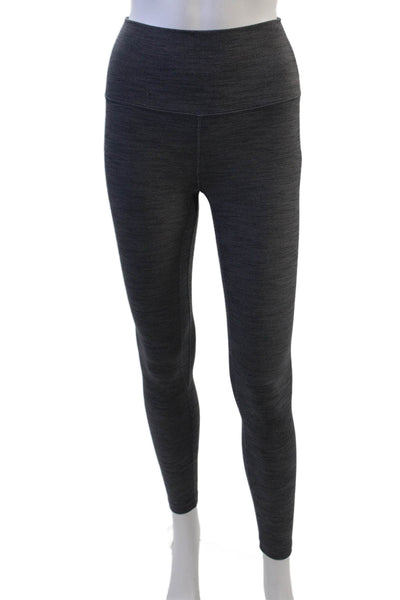 Lululemon Women Ankle Leggings Dark Gray Spandex Size 4