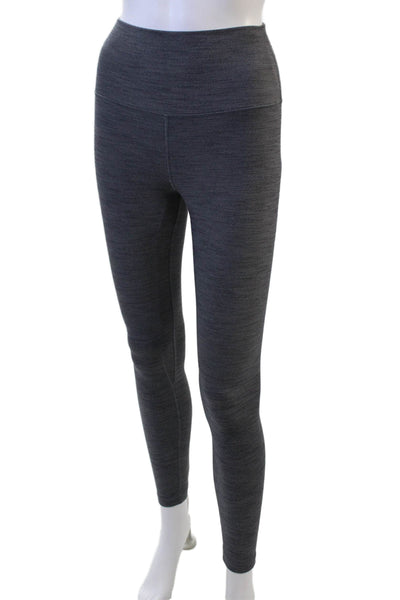 Lululemon Women Ankle Leggings Dark Gray Spandex Size 4