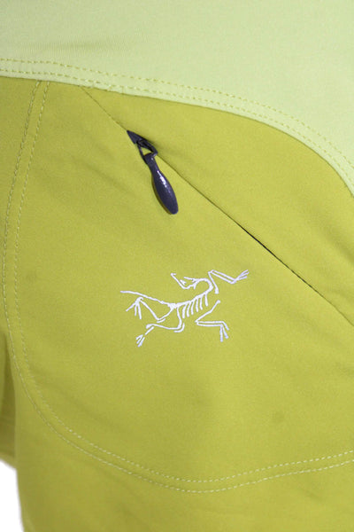 Arcteryx Unisex Green Outdoor Shorts 100% Polyester Zip Closure Size XS