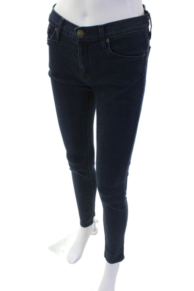 Hudson Women Skinny Ankle Jeans Dark Blue Size 26