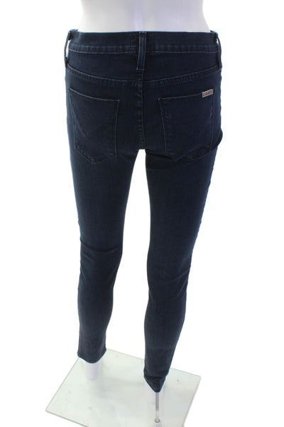 Hudson Women Skinny Ankle Jeans Dark Blue Size 26