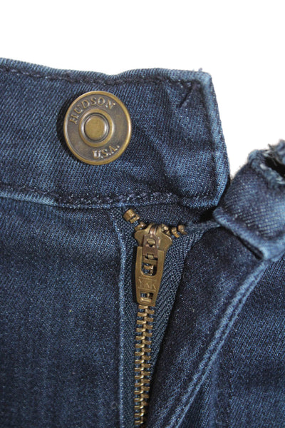 Hudson Women Skinny Ankle Jeans Dark Blue Size 26