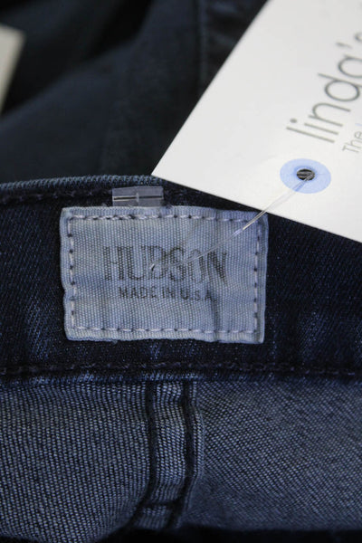 Hudson Women Skinny Ankle Jeans Dark Blue Size 26