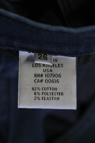 Hudson Women Skinny Ankle Jeans Dark Blue Size 26