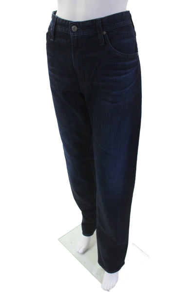 AG Adriano Goldschmied Mens Dark Blue Straight Jeans Size 34