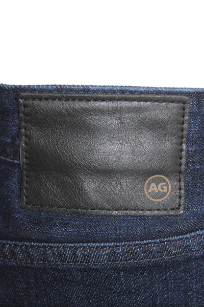 AG Adriano Goldschmied Mens Dark Blue Straight Jeans Size 34