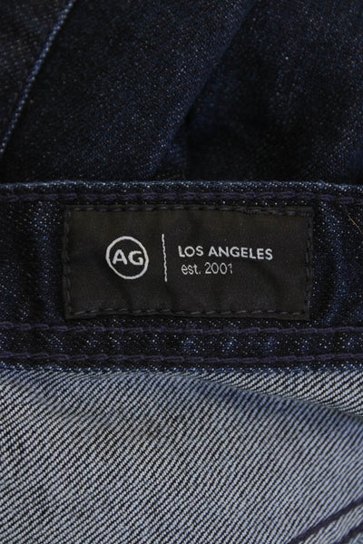 AG Adriano Goldschmied Mens Dark Blue Straight Jeans Size 34