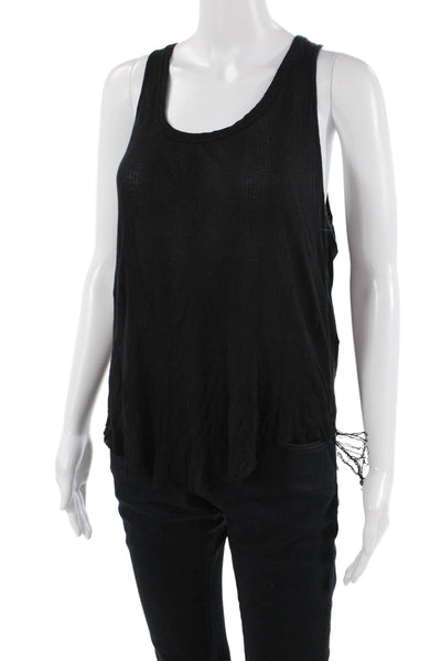 Rag & Bone Women Basic Black Sleeveless Tank Size M