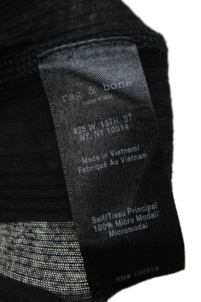 Rag & Bone Women Basic Black Sleeveless Tank Size M