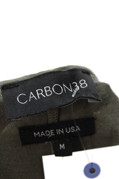 Carbon38 Womens Basic Jersey Tank Green Size M