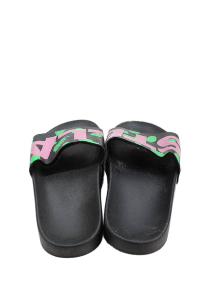 Stella McCartney Kids Unisex Kids Monogram Slides Black Size 5