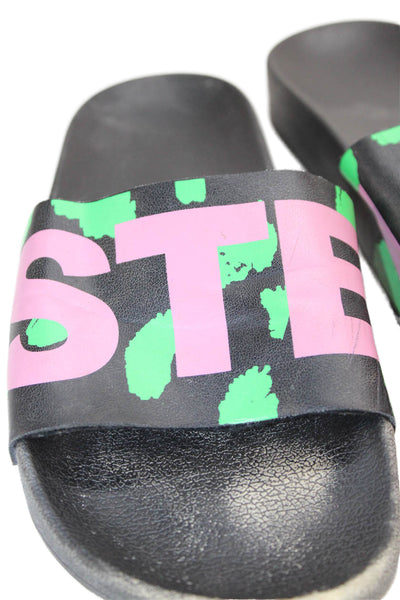 Stella McCartney Kids Unisex Kids Monogram Slides Black Size 5