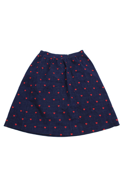 Dot & Line Womens Cotton Geometric Print A-Line Knee-Length Skirt Blue Size 20