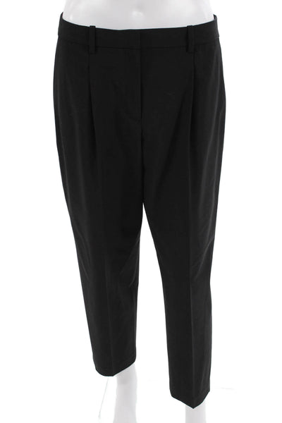 Theory Womens Black Ankle Dress Pants 96% Wool Size 4
