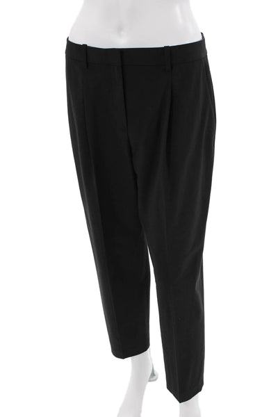 Theory Womens Black Ankle Dress Pants 96% Wool Size 4