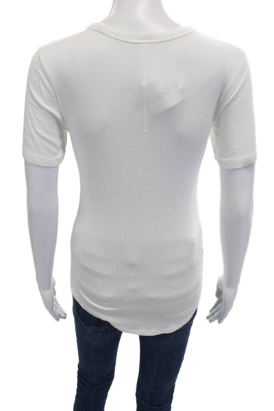 Lululemon Womens Short Sleeves Pullover Tee Shirt White Size 6