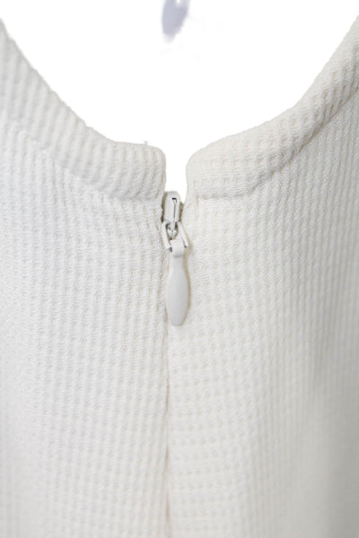 Rebecca Minkoff Womens Shift Dress Beige Sleeveless Crew Neck Above Knee Size M