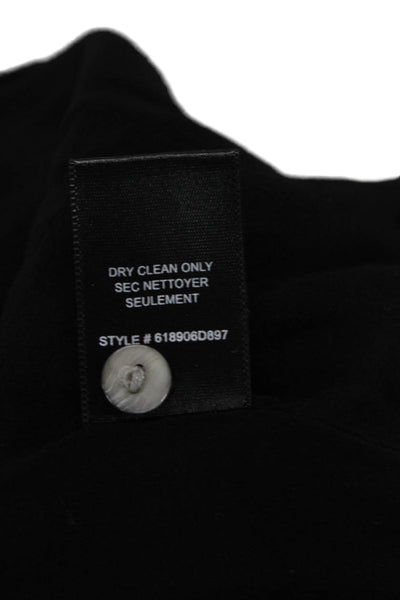 Rebecca Taylor Women Shirt Dress Black Polka Dot Long Sleeve Size 6