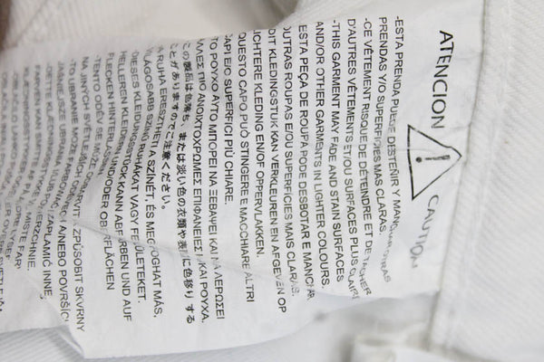 Zara Unisex White Cotton Solid Beach Button Shorts Size 6