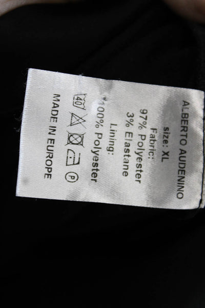 Designer Women Dress Pants Black Button Inseam 30 Size XL
