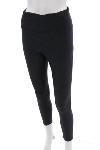 Outdoor Voices Womens Cropped Ankle Leggings Dark Gray Size M
