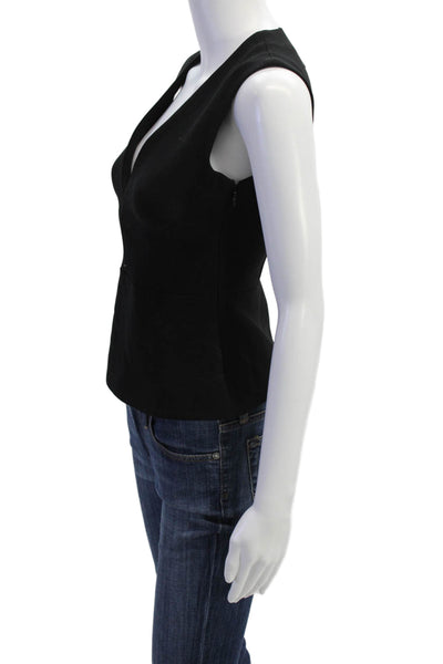 Alexander McQueen, Womens Camisole V-Neck Sleeveless Black Designer Size M