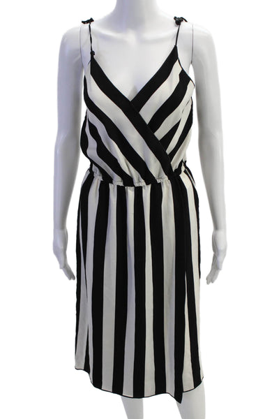 Marc Jacobs Women Slip Dress Sundress Black V-Neck Sleeveless Size 0