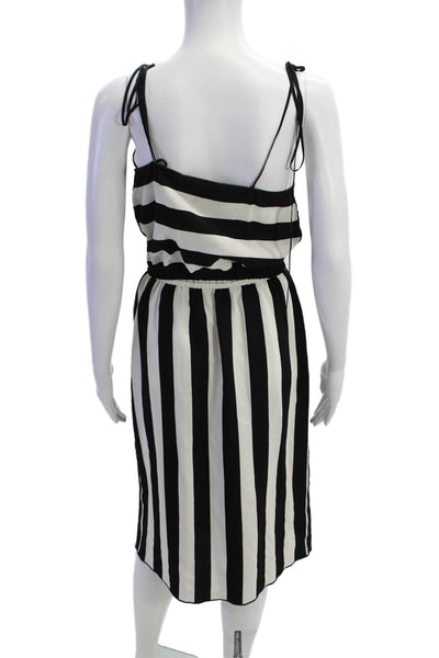 Marc Jacobs Women Slip Dress Sundress Black V-Neck Sleeveless Size 0