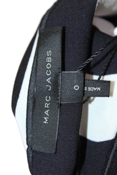 Marc Jacobs Women Slip Dress Sundress Black V-Neck Sleeveless Size 0