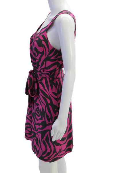 Marc By Marc Jacobs Womens Black Floral V-Neck Tank Dress Sleeveless Size XS