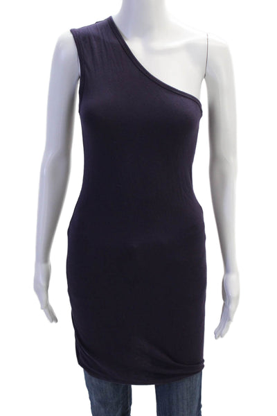 Alexander Wang Women Bodycon Tank Dress Dark Blue Modal Spandex Size XS