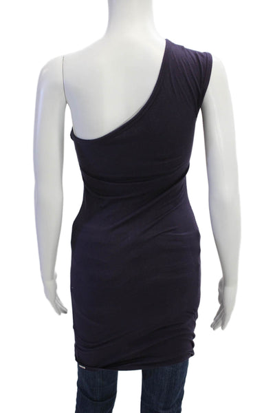 Alexander Wang Women Bodycon Tank Dress Dark Blue Modal Spandex Size XS