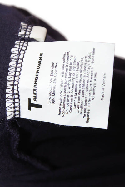 Alexander Wang Women Bodycon Tank Dress Dark Blue Modal Spandex Size XS