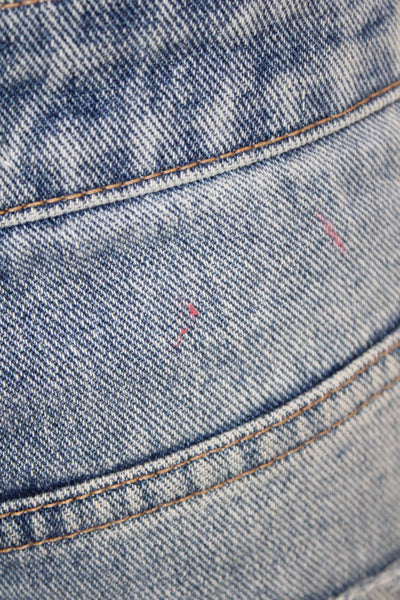 Vervet Women Boyfriend Cropped Blue Mid Rise Jeans Size 28