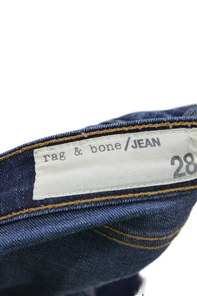 Rag & Bone Women Skinny Ankle Jeans Dark Blue Size 28