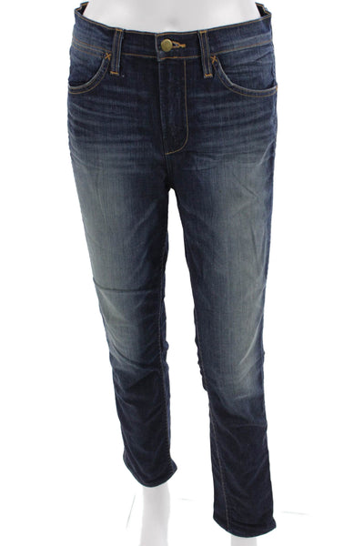 J Brand Unisex Skinny Cropped Dark Blue Jeans Size 28