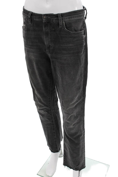 Joes Unisex Cropped Straight Dark Gray Jeans Size 28