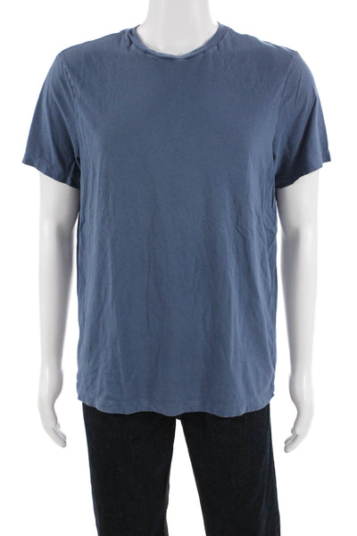 J Crew Mens Blue Cotton Crew Neck Short Sleeve T-Shirt Size L