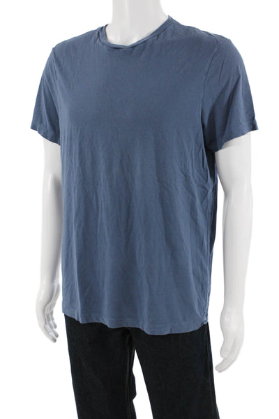 J Crew Mens Blue Cotton Crew Neck Short Sleeve T-Shirt Size L