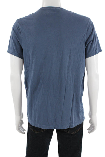 J Crew Mens Blue Cotton Crew Neck Short Sleeve T-Shirt Size L