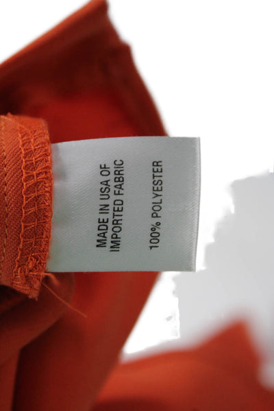 Drew Women Orange Square Neck Sleeveless Camisole Polyester Size XS